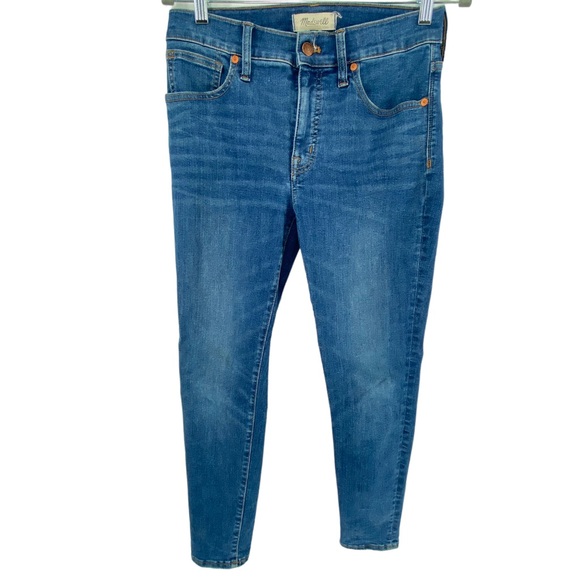 Madewell Denim - Madewell 9" Mid-Rise Skinny Jeans Medium Wash Women's Size 28 Petite